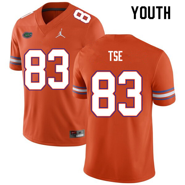 Youth #83 Joshua Tse Florida Gators College Football Jerseys Sale-Orange